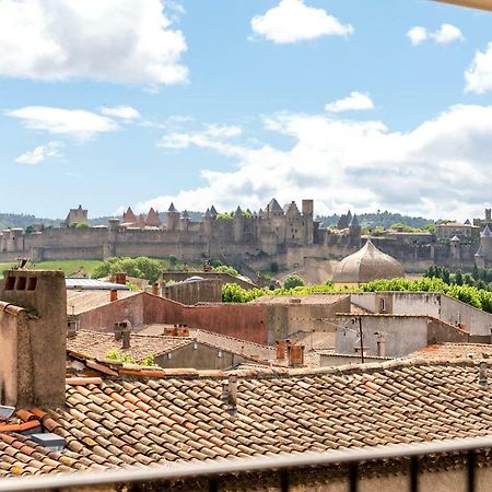 Les Cles De Laure - Wine Loft, Terrasse Et Vue Extraordinaire Sur La Cite Medievale Carcassonne Exteriör bild