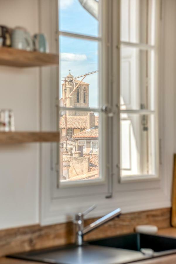 Les Cles De Laure - Wine Loft, Terrasse Et Vue Extraordinaire Sur La Cite Medievale Carcassonne Exteriör bild